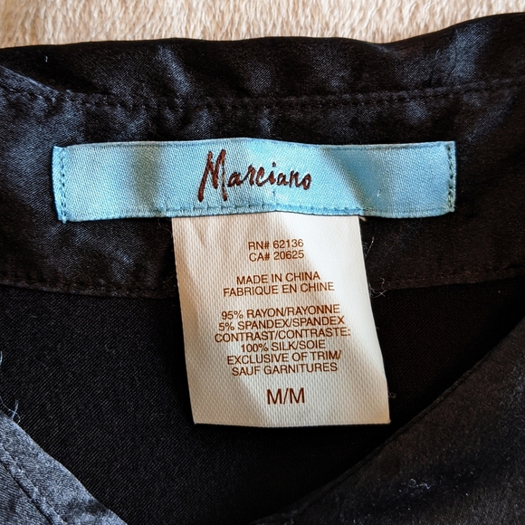 MARCIANO Midi Black Collared Dress - Picture 3 of 8